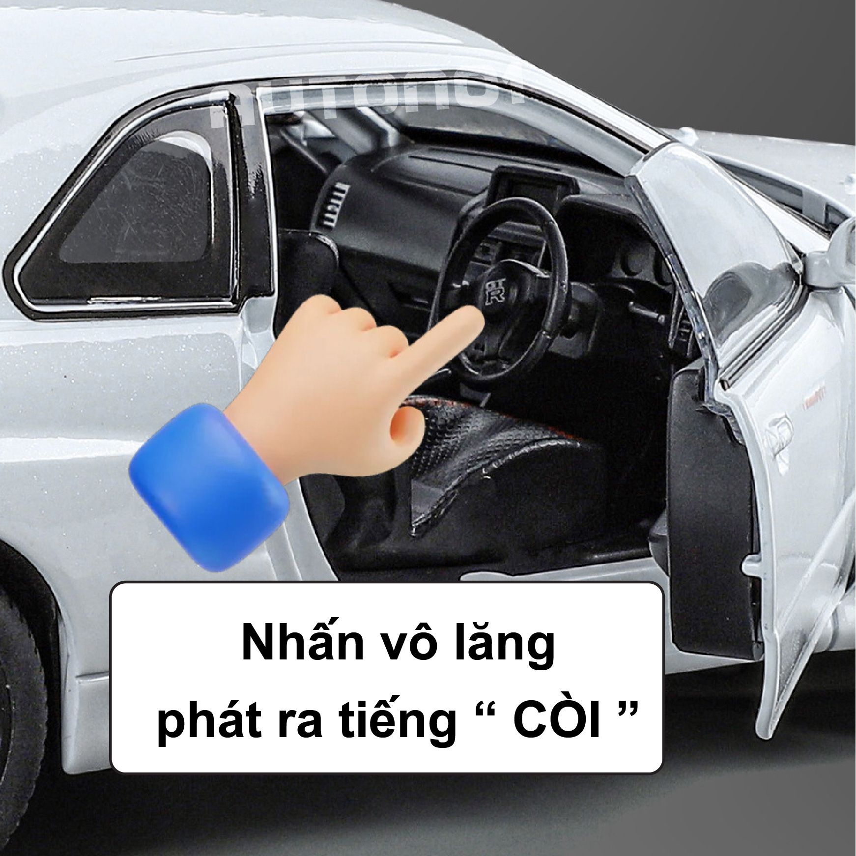 Mô hình xe Nissan GTR - R34 Fast & Furious No box full open - có âm thanh - đèn - đánh lái tỉ lệ 1:24 Jinlifiang OT24017