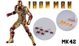  Mô hình nhân vật Marvel Iron man người sắt 3 MK42 Mark XLII SHF tỉ lệ 1:10 18CM ZD Toys FG262 