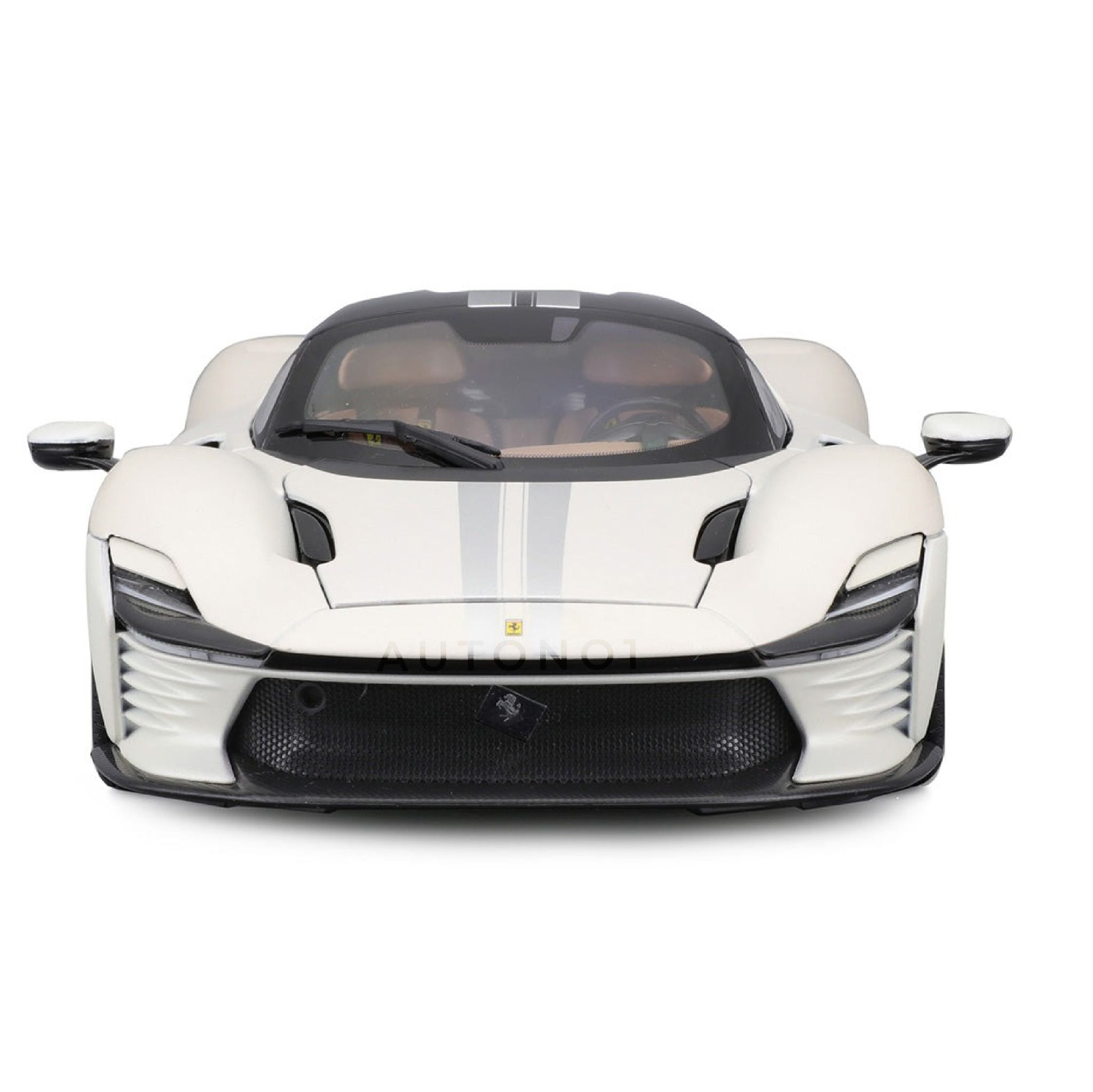 Mô hình xe Ferrari Daytona SP3 Signature white full open - hộp xốp tỉ lệ 1:18 Bburago 18-16912 WT OT18009