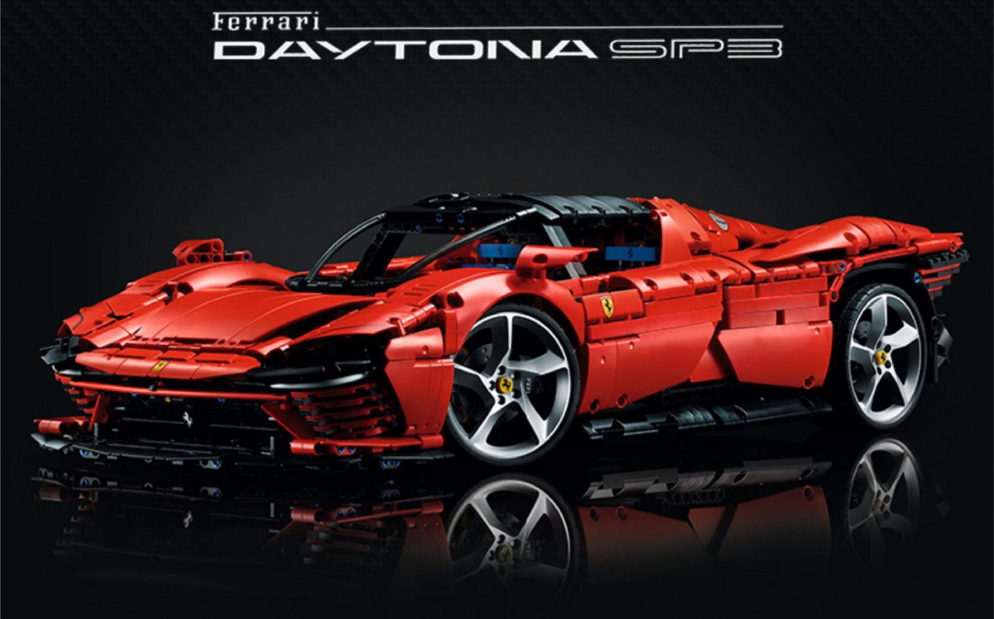 Mô hình xe ô tô lắp ghép Ferrari Daytona Sp3 race 3778 pcs tỉ lệ 1:5 LG016