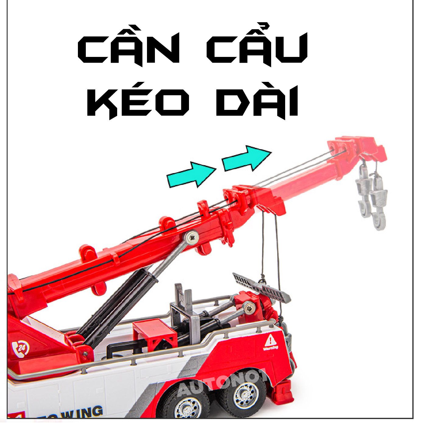 Mô hình xe cứu hộ cần móc bằng hợp kim tỉ lệ 1:32 Alloy Model OT476