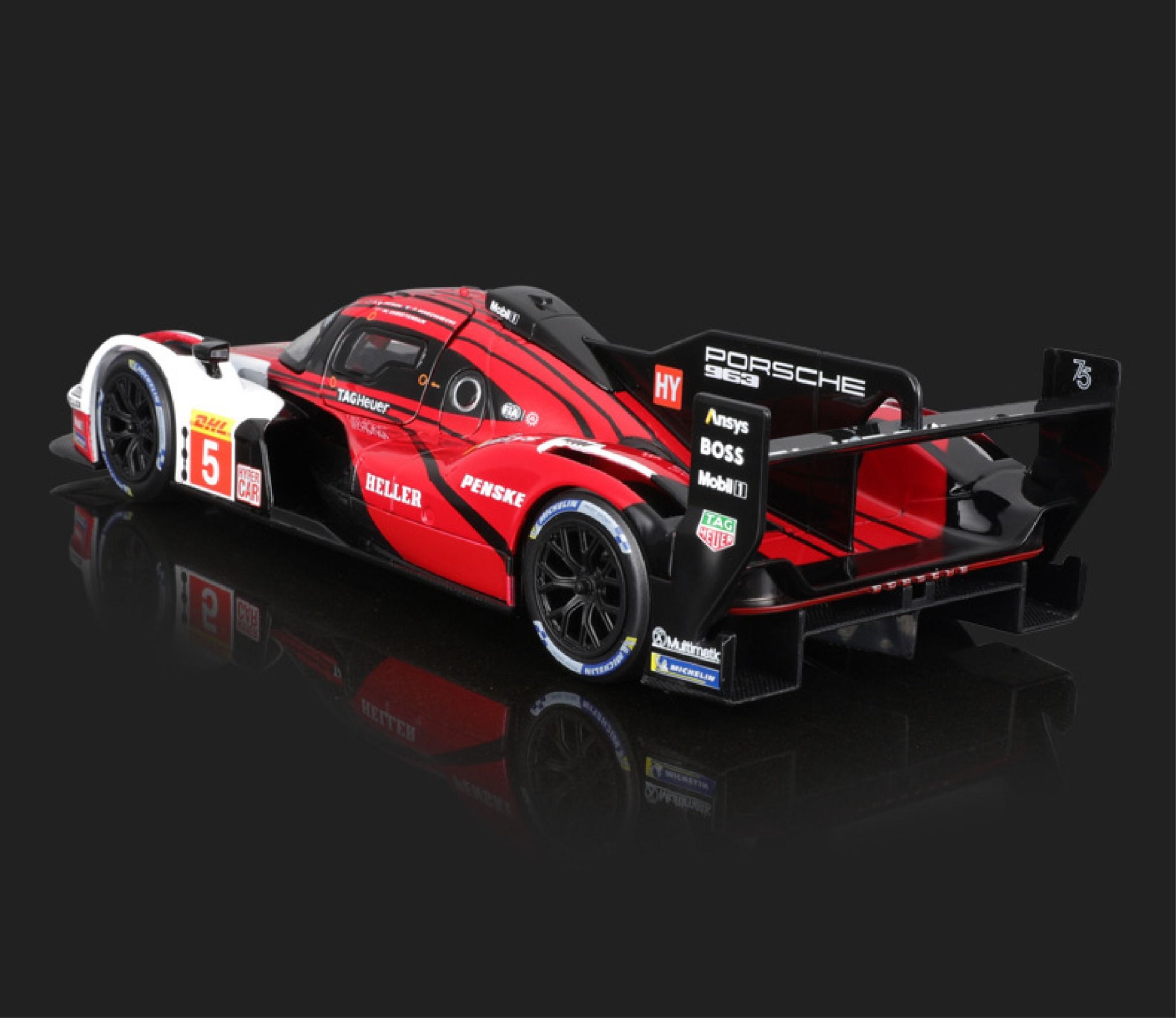 Mô hình xe Porsche 963 có đế 1:24 Bburago có bản quyền chính hãng 18-28022 OT419