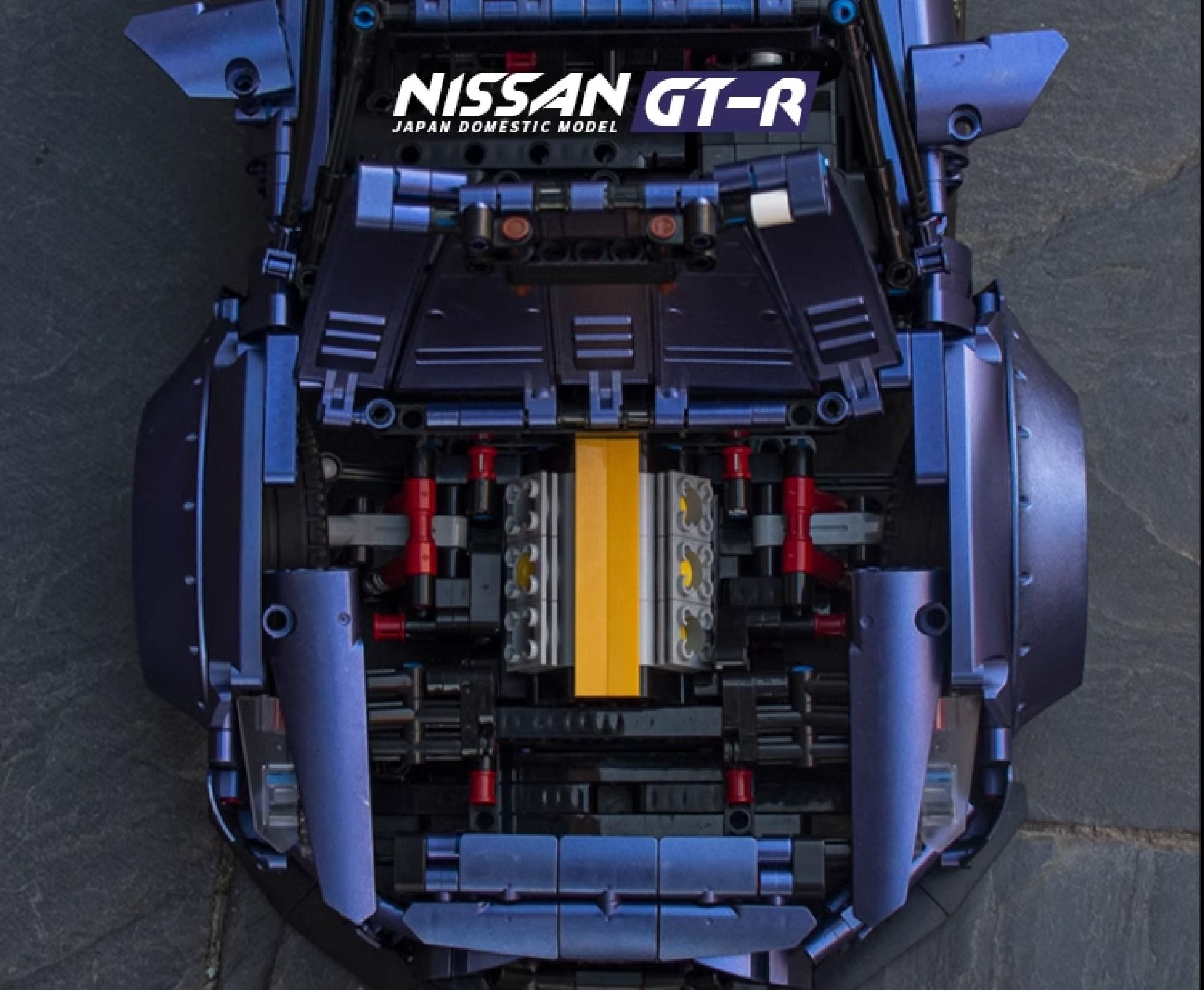 Mô hình xe ô tô lắp ghép Nissan GTR R35 JDM body kit 2382 pcs tỉ lệ 1:10 LG022