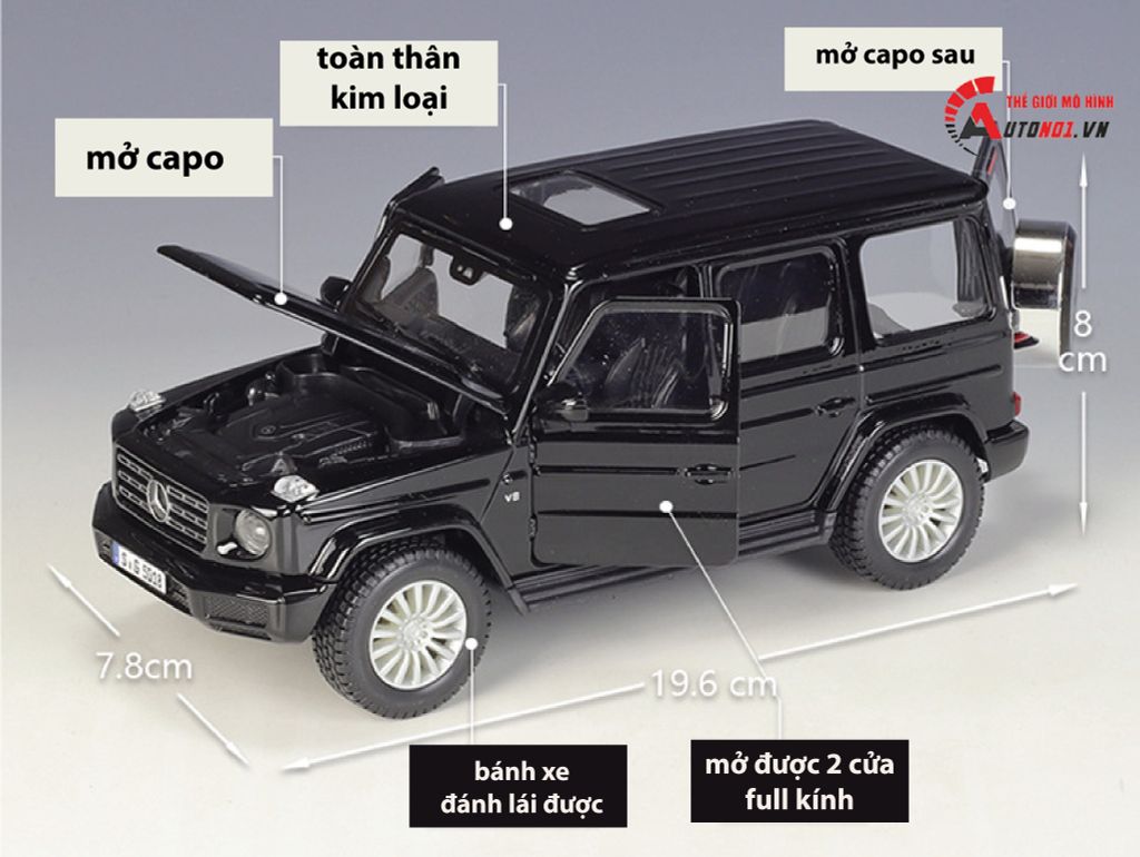 MÔ HÌNH XE MERCEDES BENZ G CLASS G500 2019 1:25 MAISTO 7994