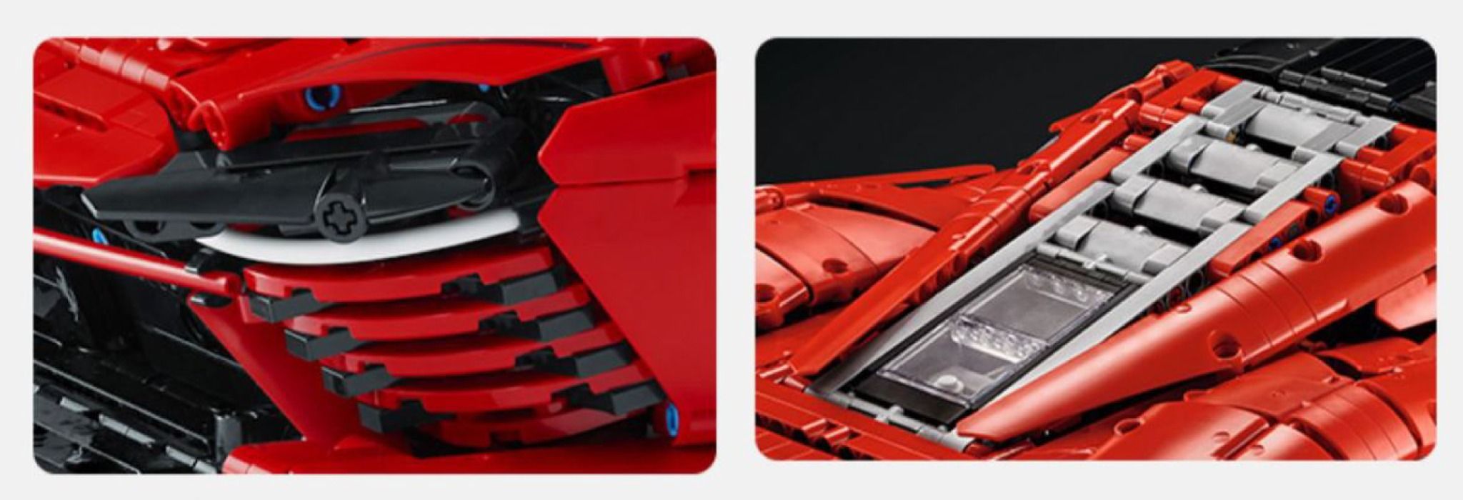 Mô hình xe ô tô lắp ghép Ferrari Daytona Sp3 race 3778 pcs tỉ lệ 1:5 LG016