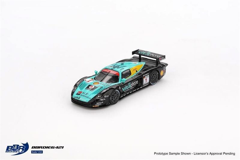 Mô hình xe Maserati MC12 Competizione #1 Vitaphone Racing Team 2008 Spa 24 Hrs. Winner tỉ lệ 1:64 BBR model BBRDIE6421