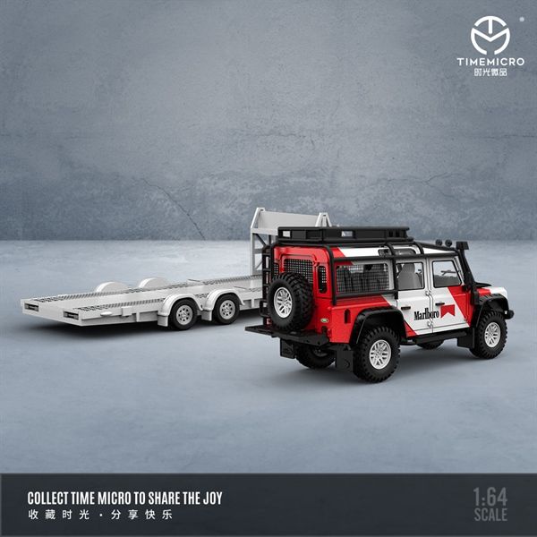 Mô hình xe Land Rover Range Rover Defender Malboro tỉ lệ 1:64 Time micro TM646104