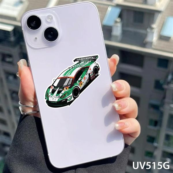 Decal UV Ferrari trang trí mô hình - điện thoại - laptop - máy tính - nón - ly - chống uv kích thước 5 x 5cm Autono1 UV515