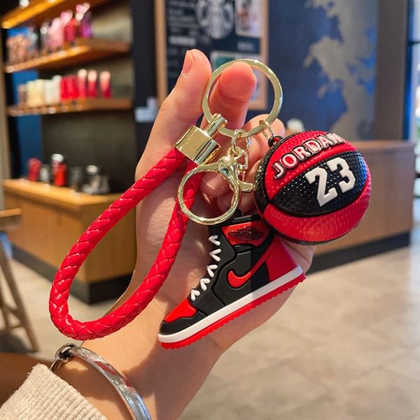 Móc khóa nhựa dẻo - silicon sneaker giầy Nike air jordan 1 MK018