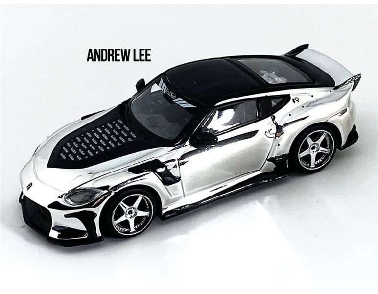 Mô hình xe Nissan Z VeilSide FFZ400 Chrome – Hobby Expo China 2025 tỉ lệ 1:64 MiniGT MGT00980
