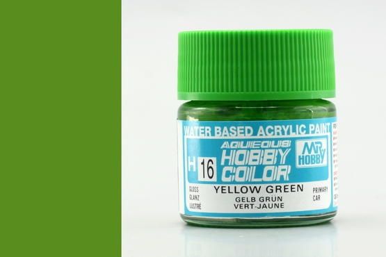 Acrylic H16 yellow green sơn mô hình vàng xanh 10ml Mr.Hobby H16