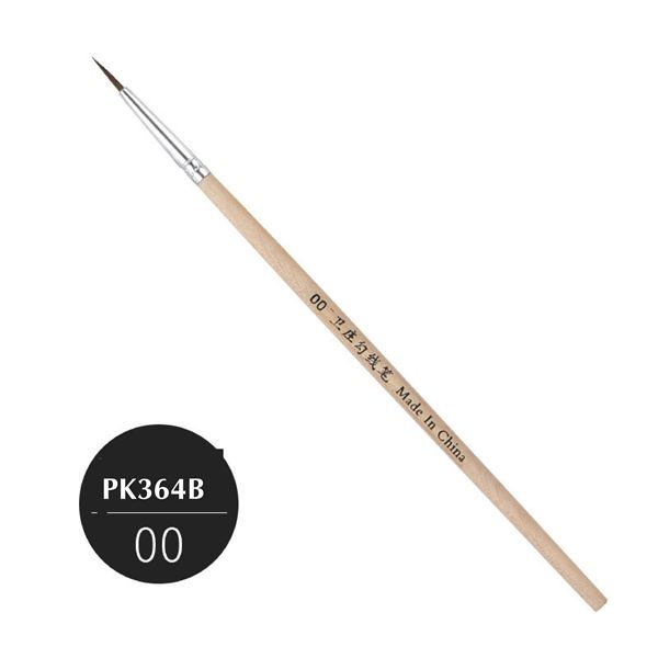 Cọ đầu nhọn vẽ line, chuyên dụng vẽ màu nước, sơn mô hình,gốc Enamel, Acrylic, custom WOOD ( Màu gỗ )