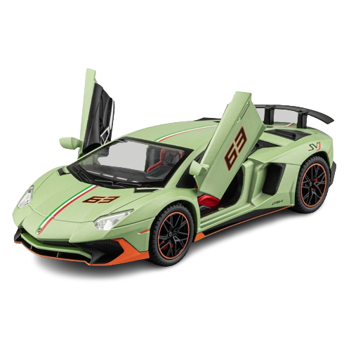 Mô hình xe Lamborghini LP780 Svj tỉ lệ 1:22 Alloy Model OT424