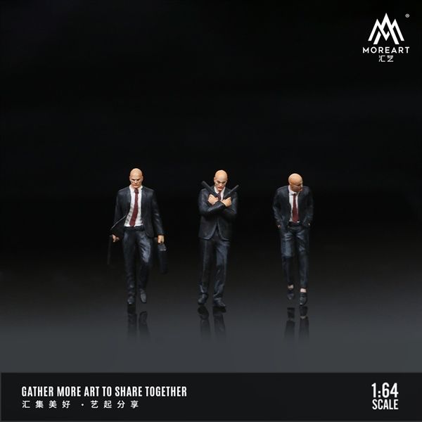 Mô hình set 3 nhân vật Professional Spy - Điệp viên chuyên nghiệp tỉ lệ 1:64 MoreArt MO223031