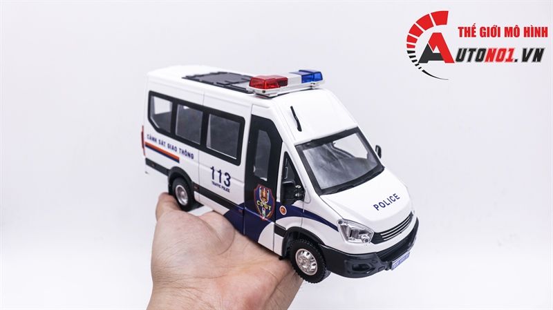 Mô hình xe ô tô độ CSGT Vieco full open tỉ lệ 1:24 Jinlifang Autono1 OT372