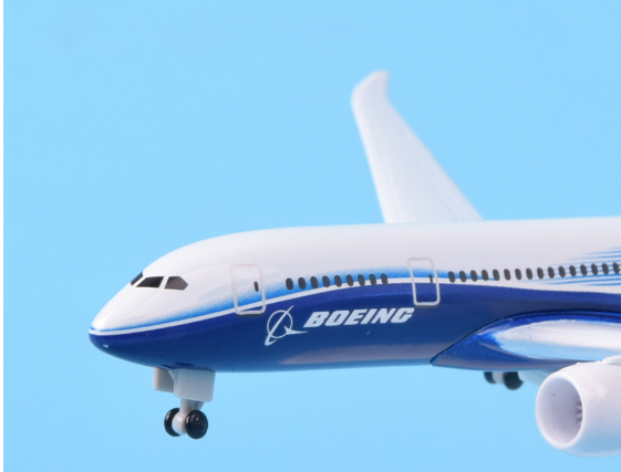 Mô hình máy bay USA Boeing B787 có bánh xe 20cm MB20065