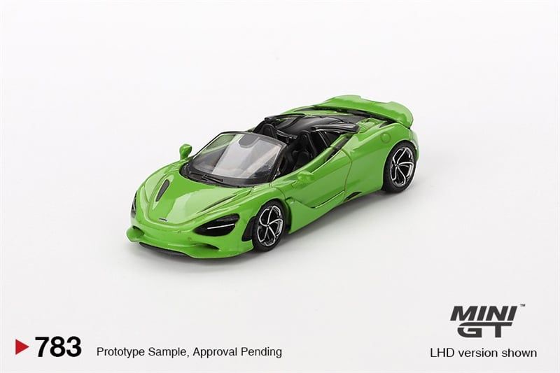 Mô hình xe McLaren 750S Spider Mantis Green tỉ lệ 1:64 MiniGT MGT00783