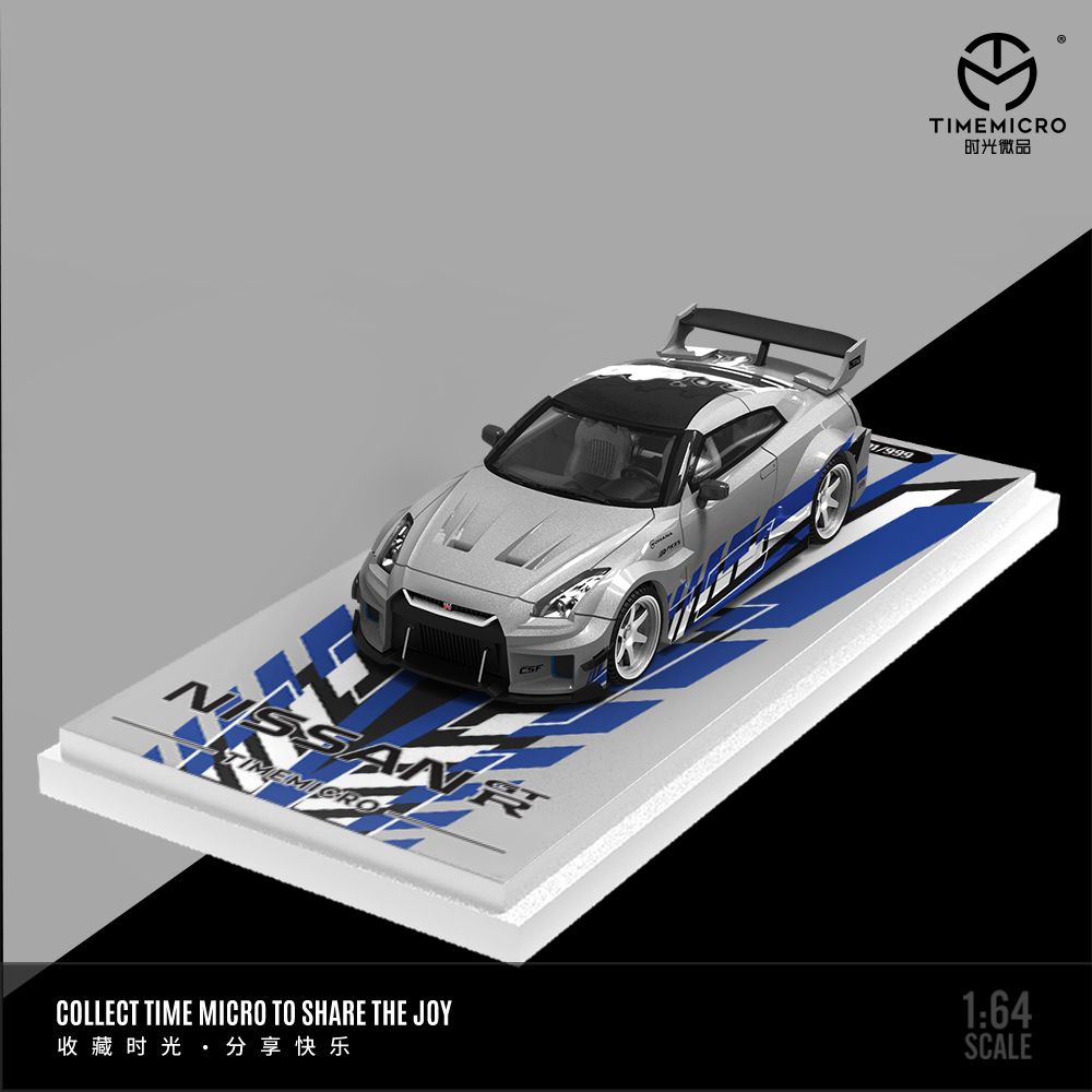 Mô hình xe ô tô Nissan GT-R R35 custom Fast & Furious tỉ lệ 1:64 Time mico TM641529