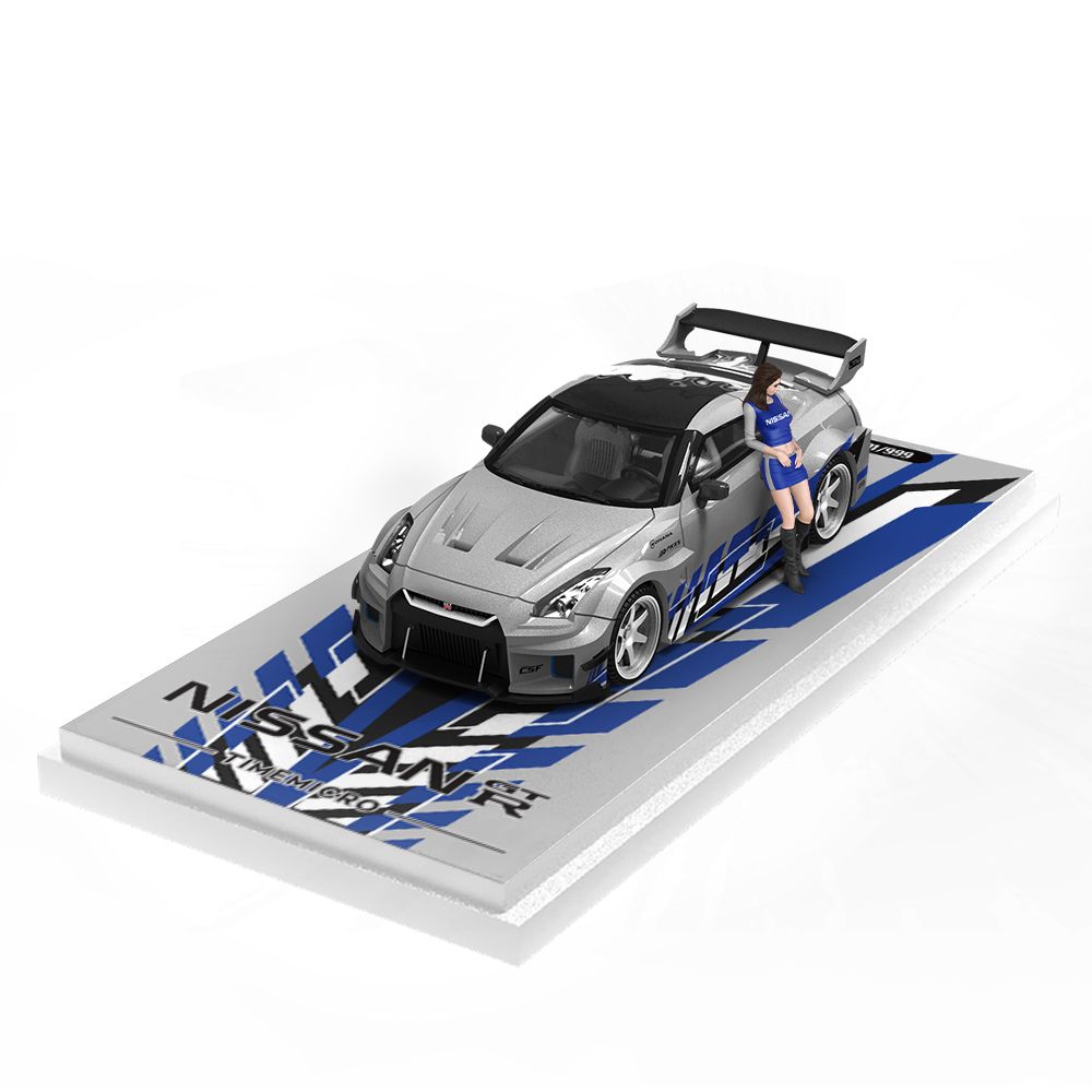 Mô hình xe ô tô Nissan GT-R R35 custom Fast & Furious tỉ lệ 1:64 Time mico TM641529