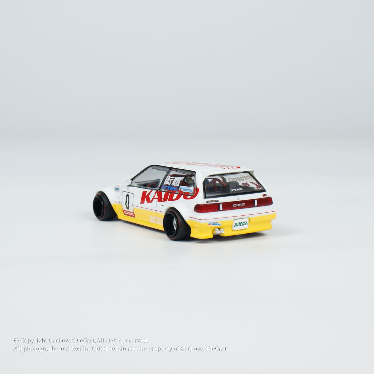 Mô hình xe Honda Civic (EF) Kanjo V1 tỉ lệ 1:64 Kaido House KHMG139