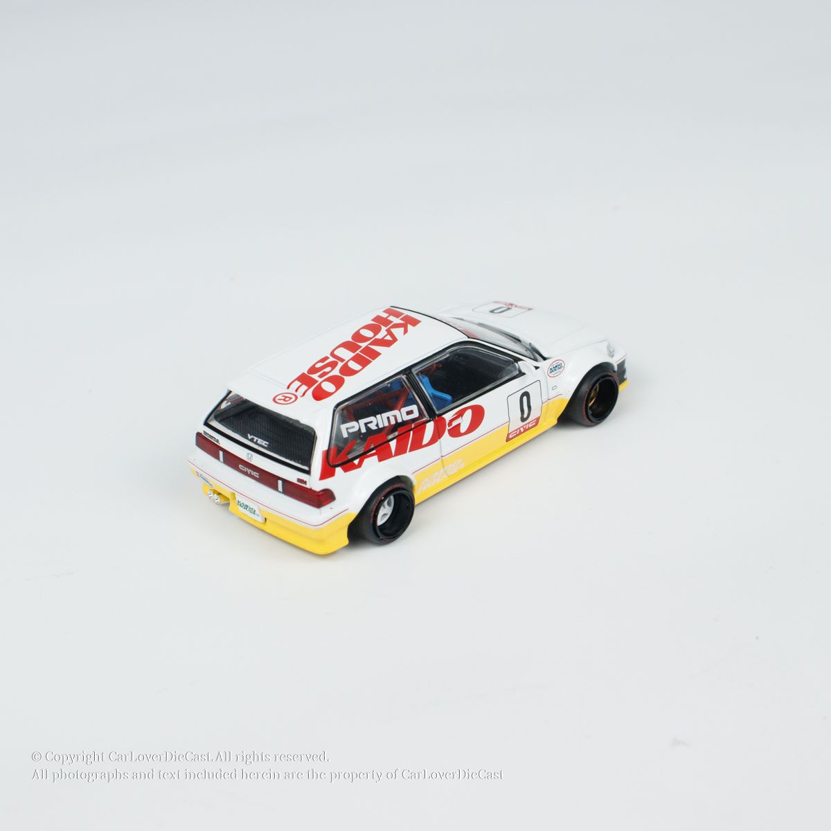 Mô hình xe Honda Civic (EF) Kanjo V1 tỉ lệ 1:64 Kaido House KHMG139