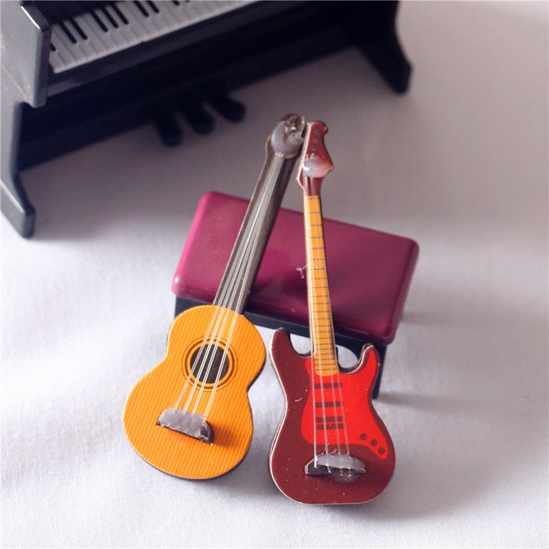 Phụ kiện Decor Mô Hình Đàn Guitar Cổ Điển DE047
