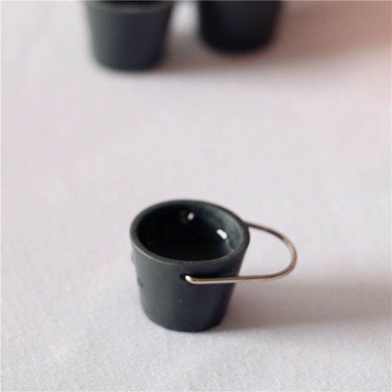Phụ kiện decor mô hình Bộ Xô Cây Lau Nhà DE044