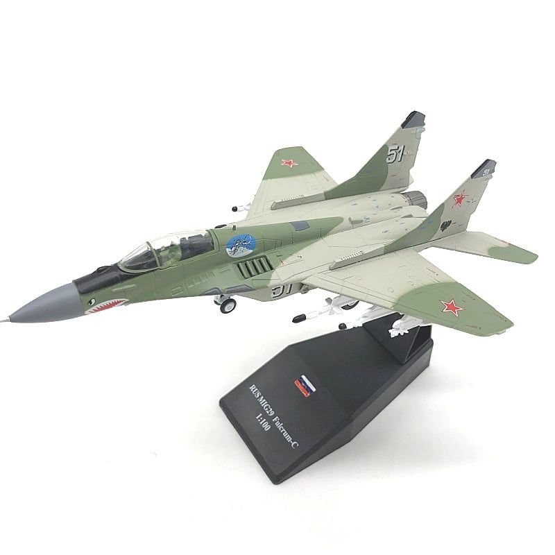 Mô hình máy bay chiến đấu Rus MIG 29 FULCRUM-C France tỉ lệ 1:100 Ns models MBQS015