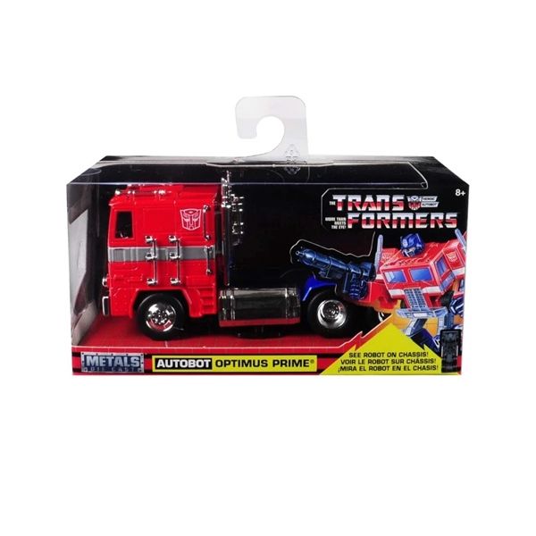 Mô hình xe tải đầu kéo Transformers Optimus Prime Autobot Truck tỉ lệ 1:32 Jada 24078