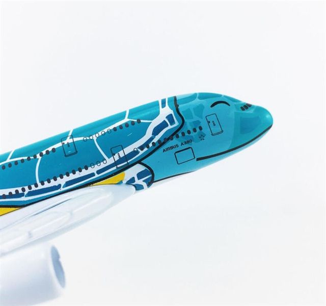 Mô hình máy bay ANA Green Turtle Kai A380 có đế 16cm MB16209