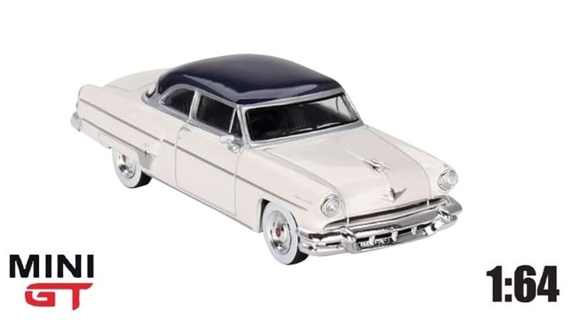 Mô hình xe Lincoln Capri 1954 Arctic White tỉ lệ 1:64 MiniGT MGT00631