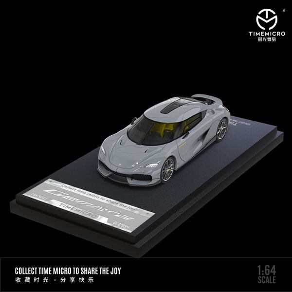 Mô hình xe Koenigsegg Gemera Grey tỉ lệ 1:64 Time micro TM800302