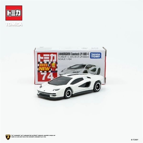 Mô hình xe Lamborghini Countach LPI800-4 White No.74 tỉ lệ 1:64 Tomica 188131