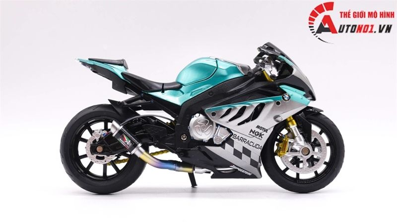  Decal nước custom BMW S1000RR Metal Green Silver mô tô tỉ lệ 1:12 Autono1 DC602k 