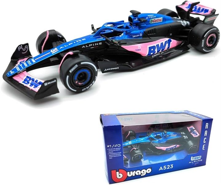 Mô hình xe đua BWT F1 2023 Alpine Alpine Racing Team #31 - #10 tỉ lệ 1:43 Bburago OT290 18-38172