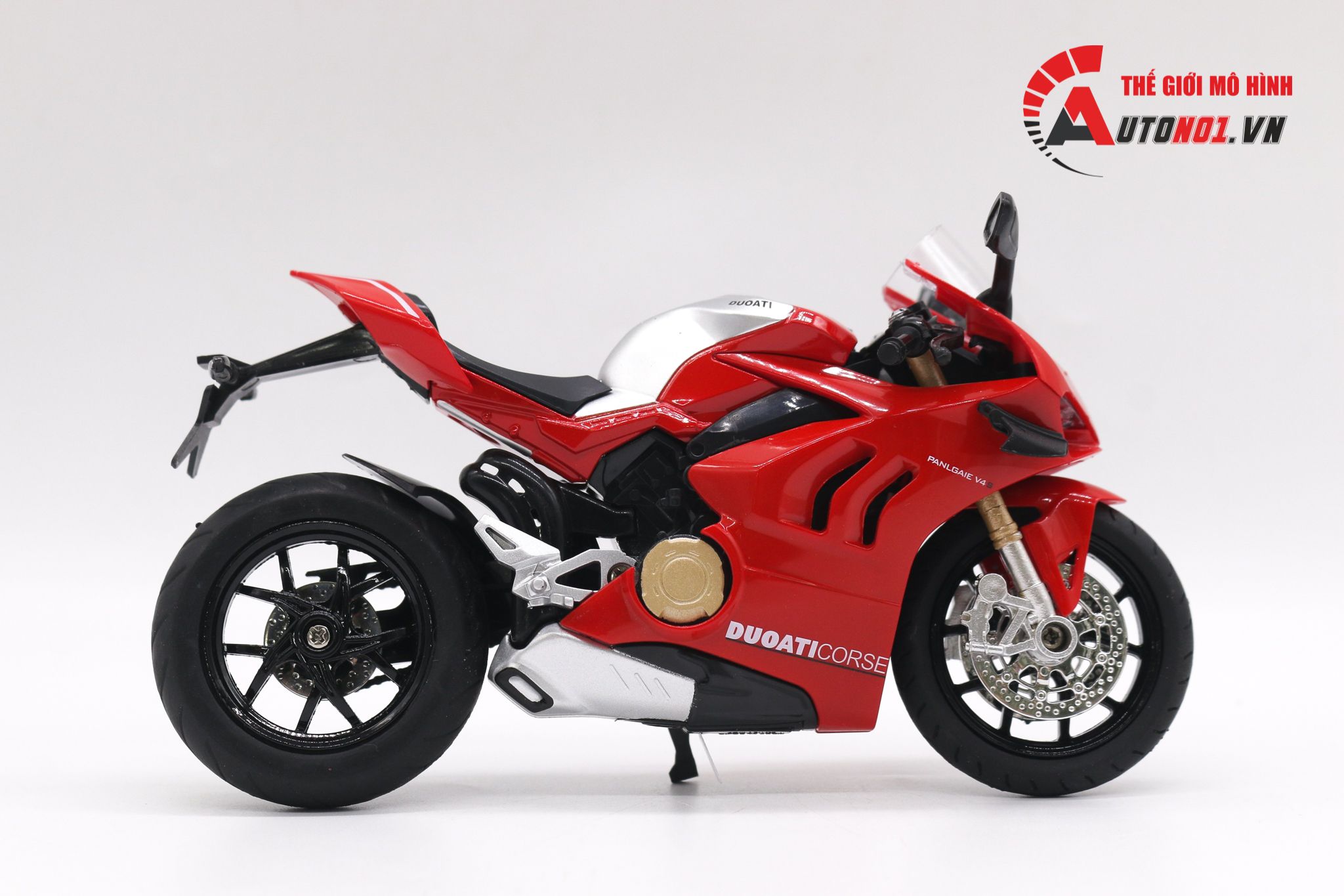  Mô hình xe Ducati V4S 1:12 Huayi Alloy MT073 