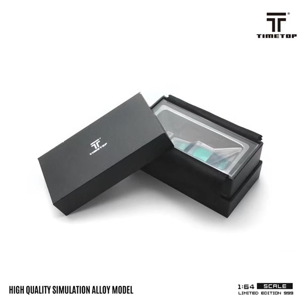 Mô hình xe Nissan Skyline GTR-R34 Full Carbon Green tỉ lệ 1:64 Time Top TT643428