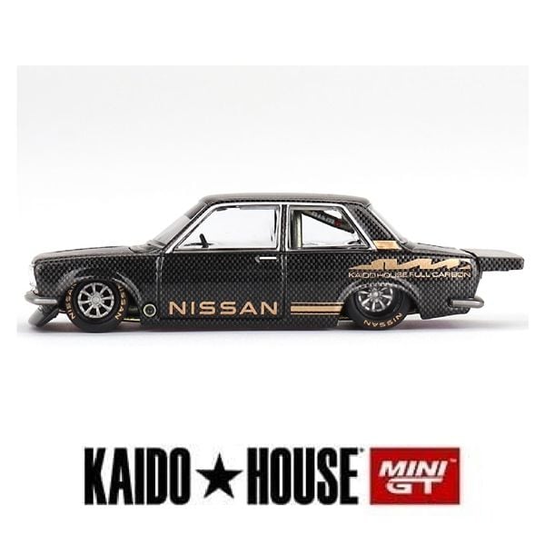 Mô hình xe Datsun 510 Pro Street Full Carbon V1 tỉ lệ 1:64 Kaido House KHMG110
