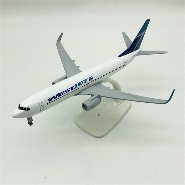 Mô hình máy bay WestJet Boeing B737 có bánh xe 20cm MB20067