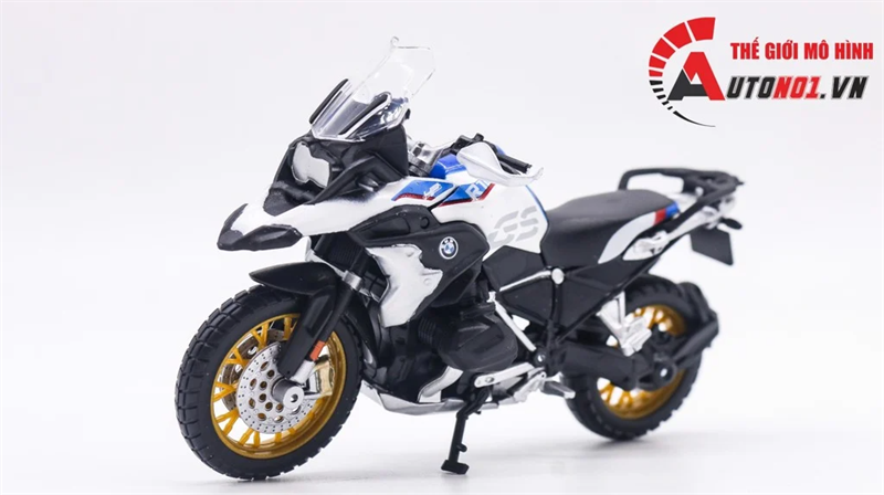 Mô hình xe Bmw R1250 gs white 1:18 Maisto 8009