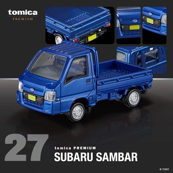 Mô hình xe tải nhỏ chở hàng Subaru Sambar 25 No.27 tỉ lệ 1:64 Tomica Premium 948469