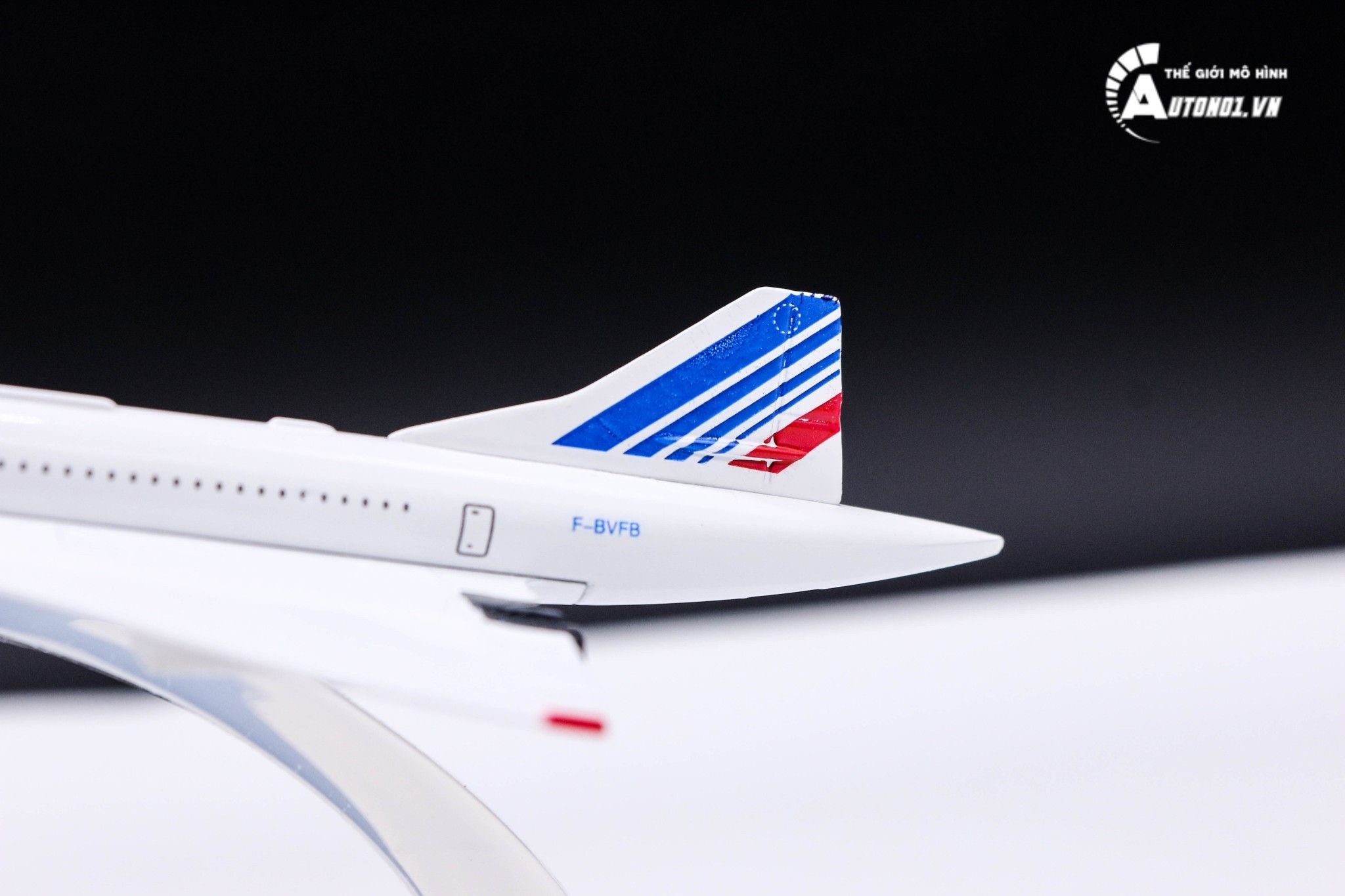 Mô hình máy bay phản lực Concorde Air France 16cm MB16162