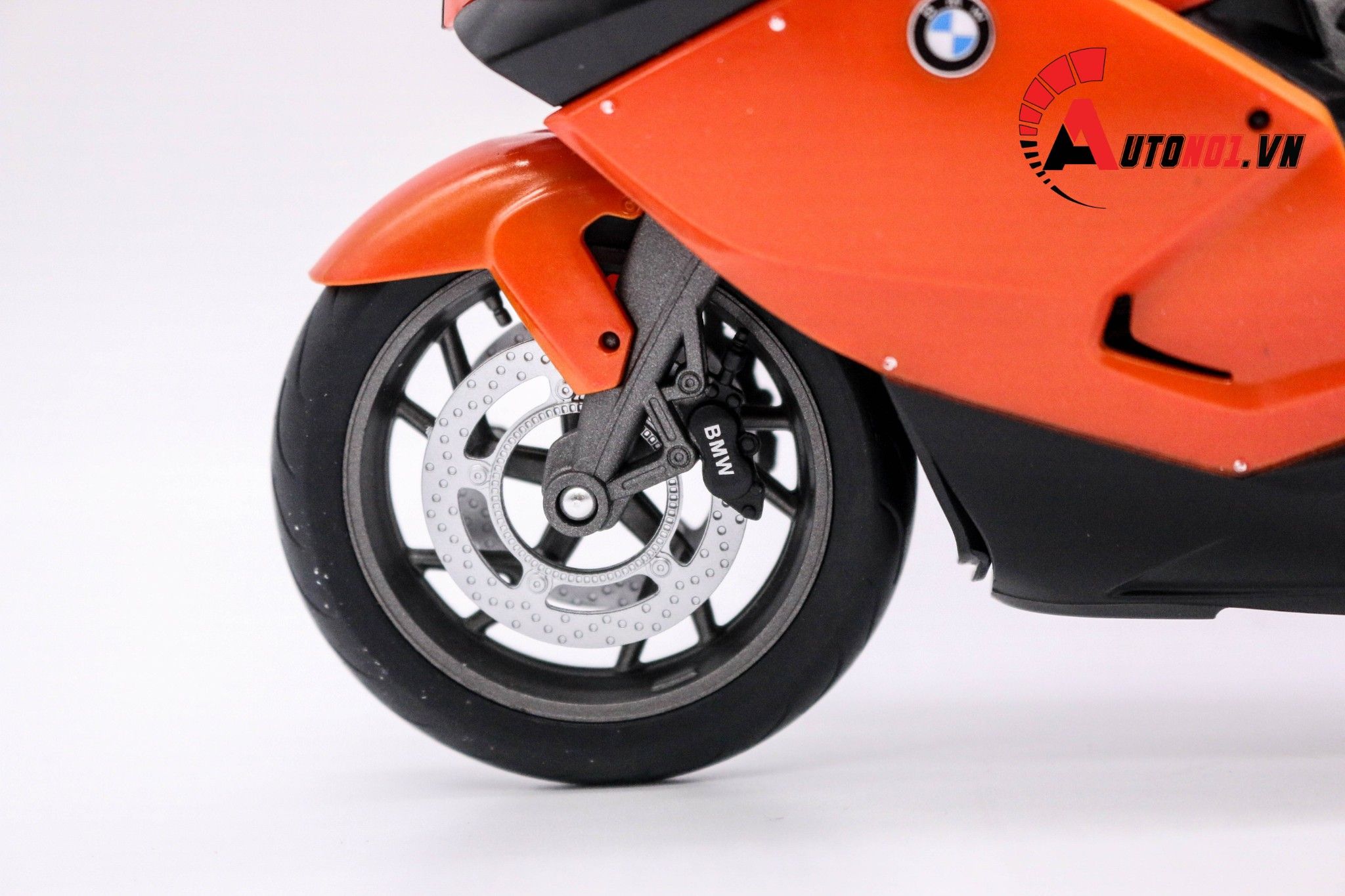  Mô hình xe Mô tô BMW K1300S orange 1:10 Welly 1745 