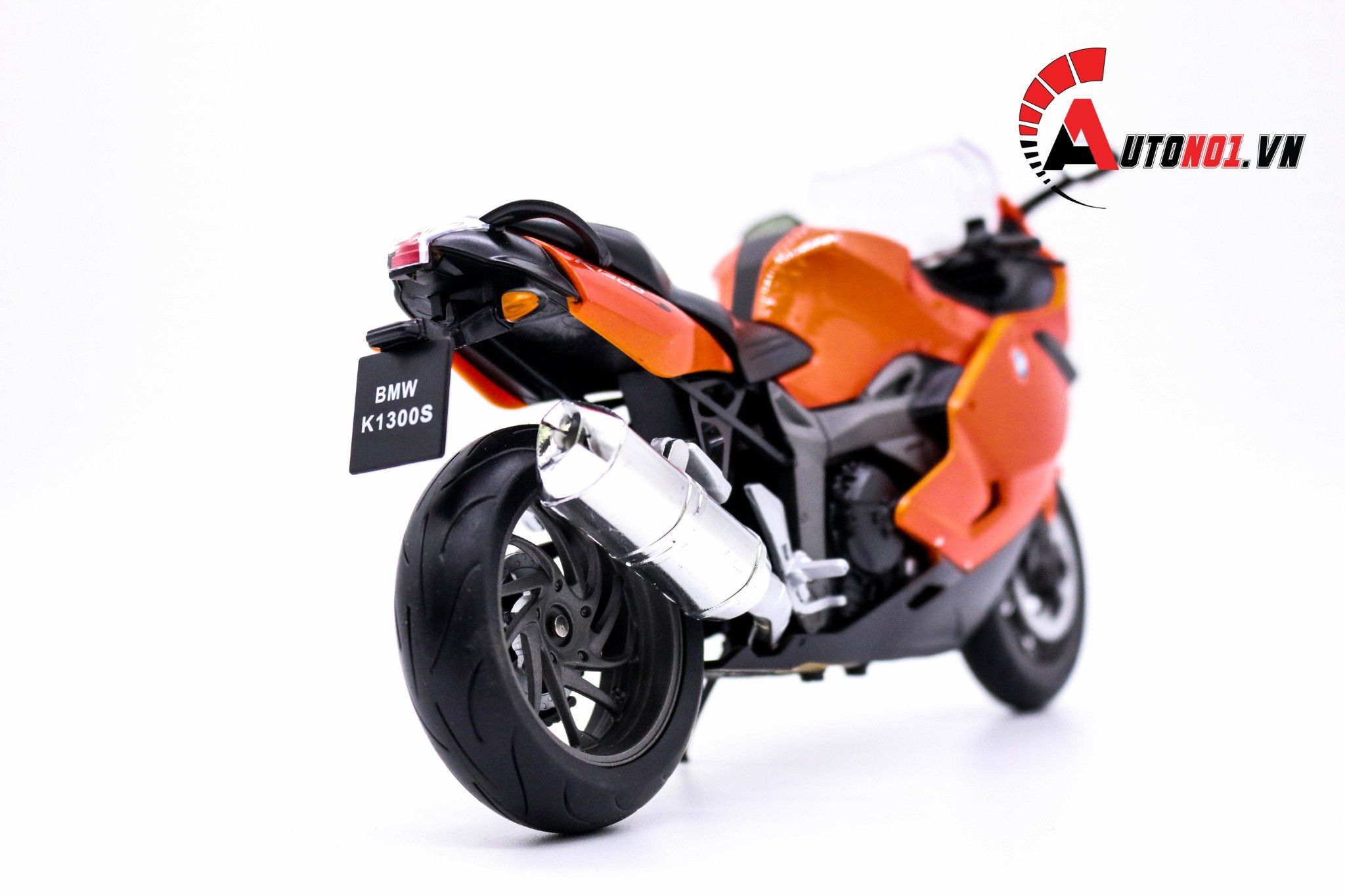  Mô hình xe Mô tô BMW K1300S orange 1:10 Welly 1745 