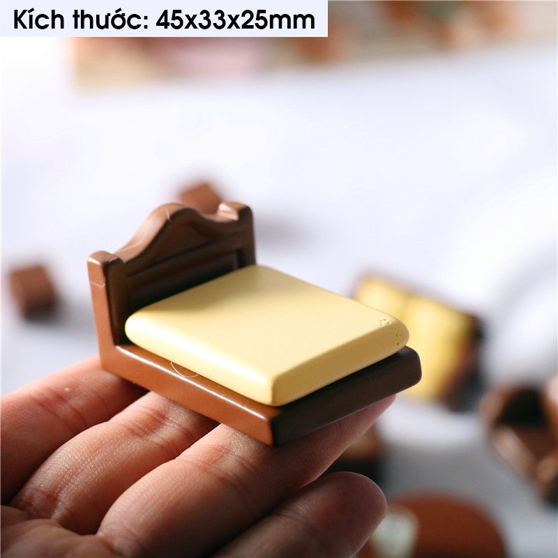 Phụ kiện Decor Mô hình nội thất phòng khách, phòng ngủ DE062