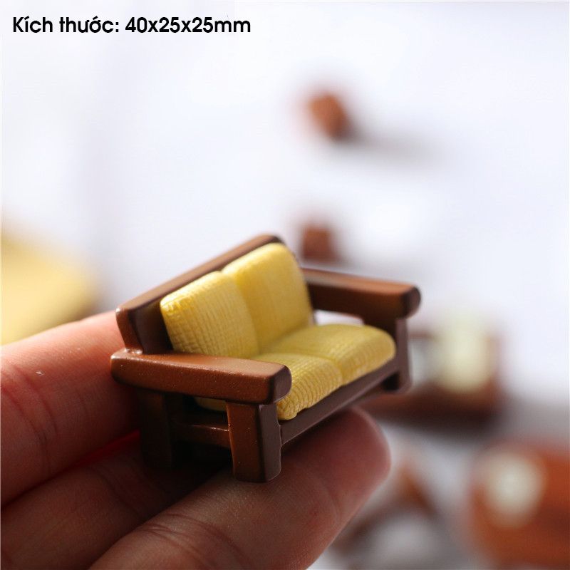 Phụ kiện Decor Mô hình nội thất phòng khách, phòng ngủ DE062