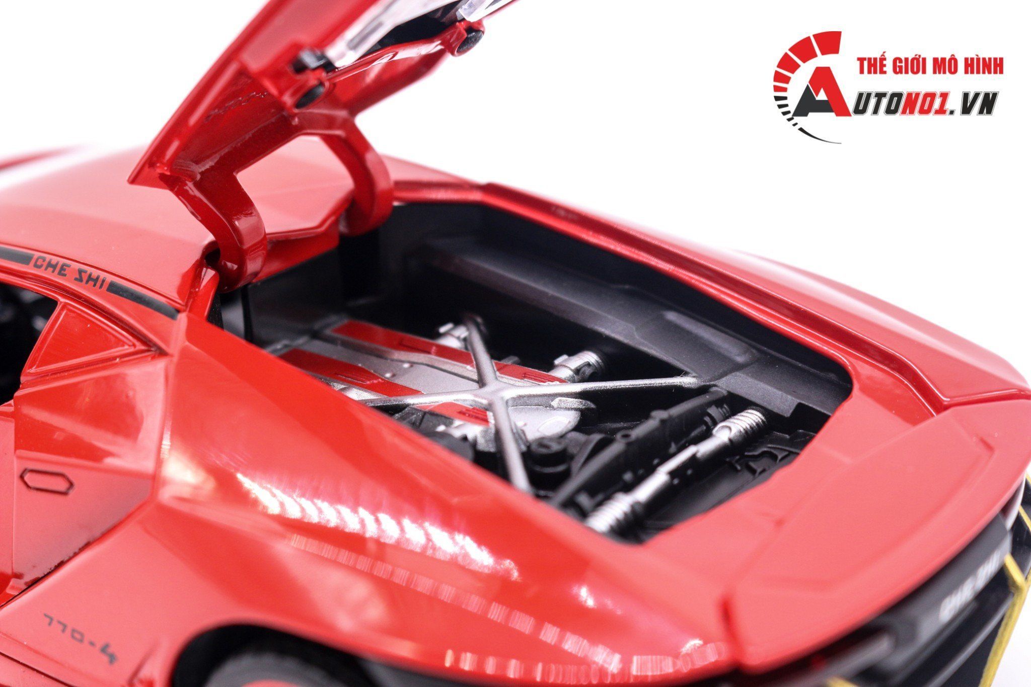 Mô hình xe Lamborghini Centenario Lp770-4 full open 1:24 Chezhi OT571