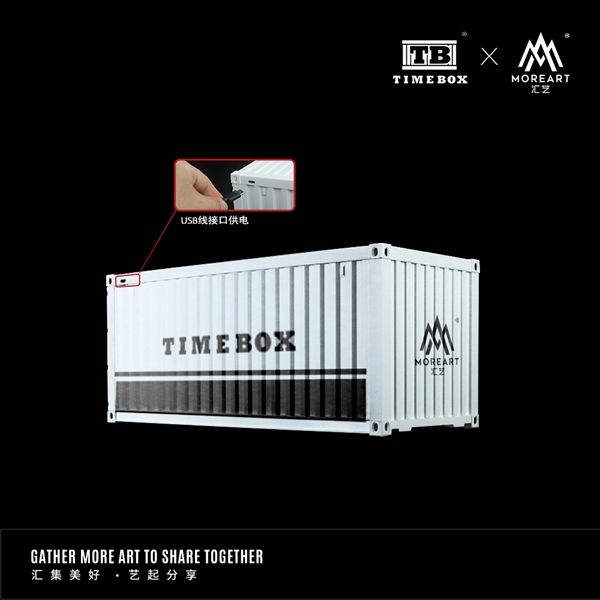 Hộp trưng bày container mô phỏng đường phố Initial D Container Scene Edition có đèn tỉ lệ 1:64 TimeBox TB400203