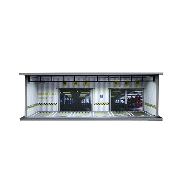 Hộp trưng bày mô phỏng Underground Parking Garage Lighting Assembly Scene tỉ lệ 1:64 MoreArt MO914058
