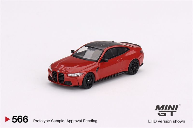 Mô hình xe BMW M4 Competition (G82) Toronto Red Metallic LHD tỉ lệ 1:64 MiniGT